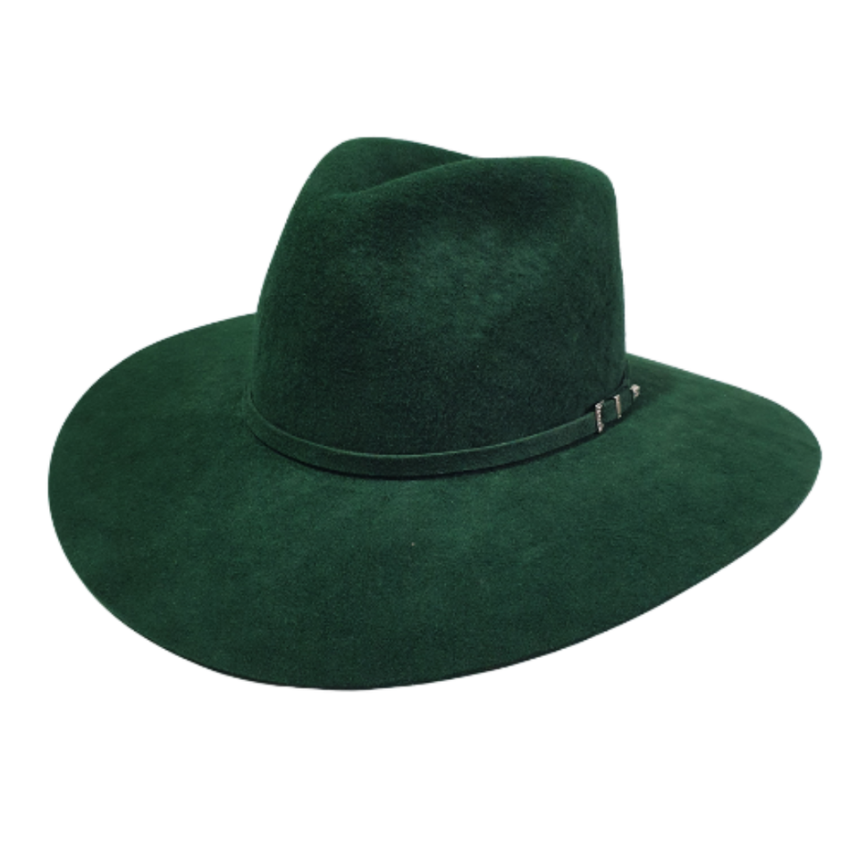 Chapéu Boho Cowboy Lã Verde