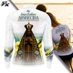 Camisa Nossa Senhora Aparecida Rogai Por Nós Manga Longa – COMPRE 1 LEVE 3 - foto 3