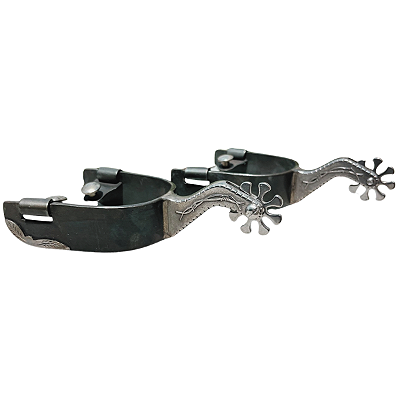 Espora Vinagre Boby 1” Arco Grosa Preta com Roseta 3102 Inox - foto 5