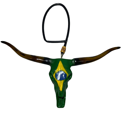 LongHorn Cabeça De Boi Para Retrovisor Pintura Fosca - foto 4