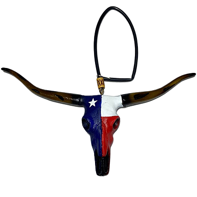 LongHorn Cabeça De Boi Para Retrovisor Pintura Fosca - foto 3