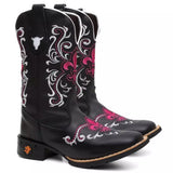 Bota Texana Feminina "Orquídea Rosa"
