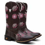 Bota Texana Feminina "Mandala Rosa"