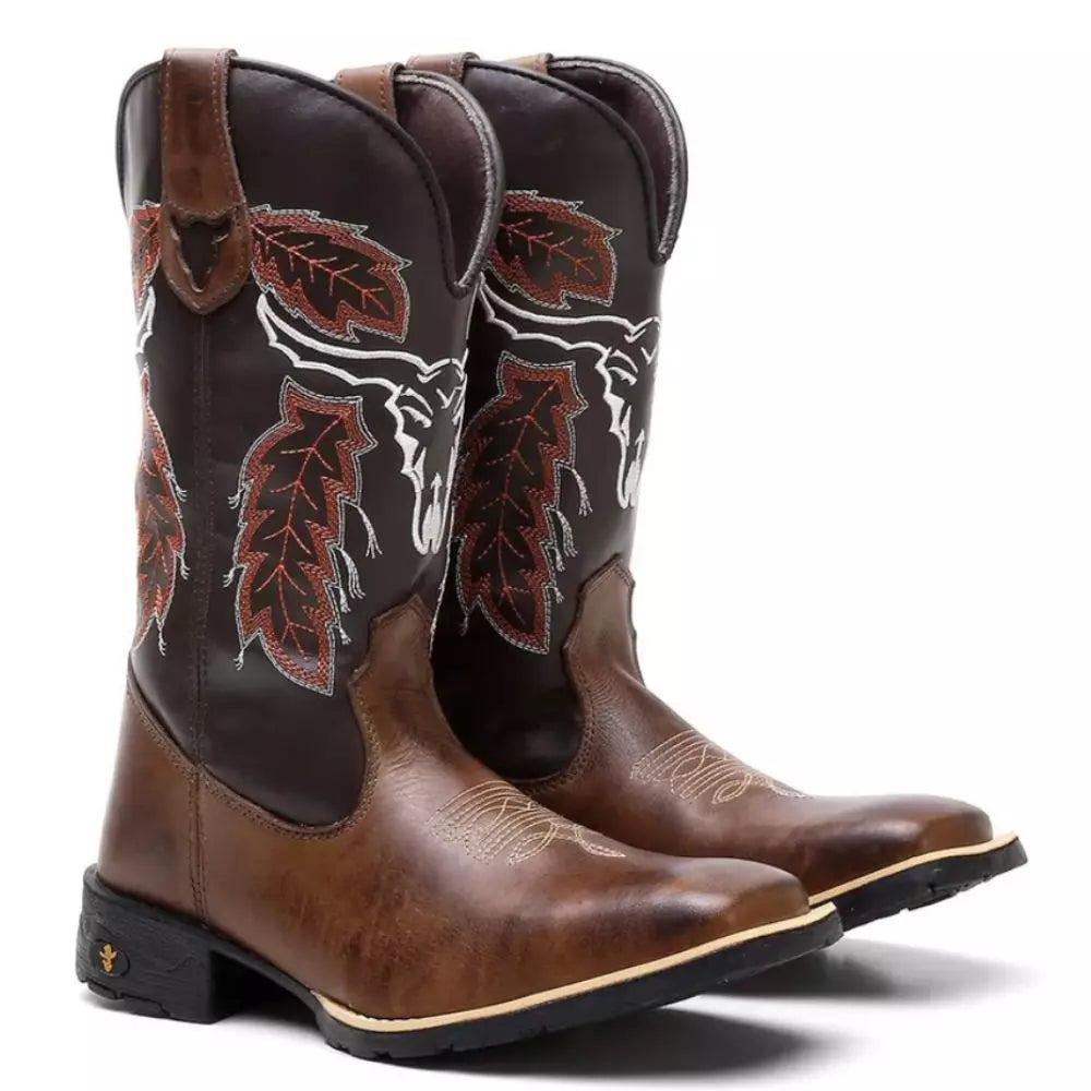 Bota Texana Masculina "Cara de Boi"