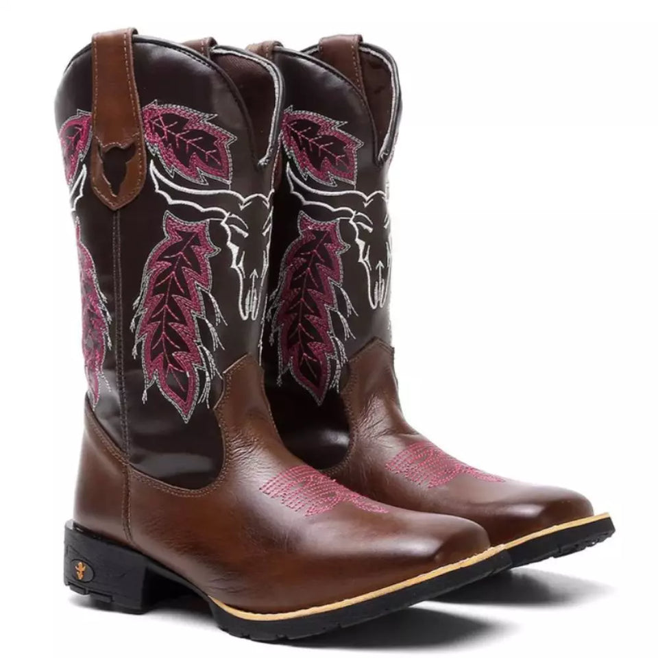 Bota Texana Feminina "Cara de Boi"