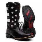 Bota Texana Masculina "Estados Unidos" Preta - foto 2