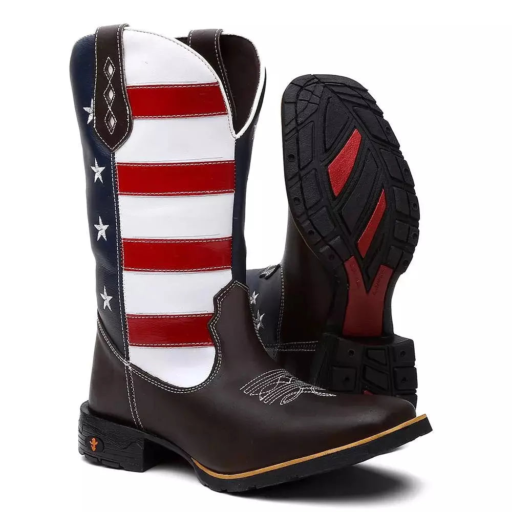 Bota Texana Masculina "Estados Unidos" - foto 2
