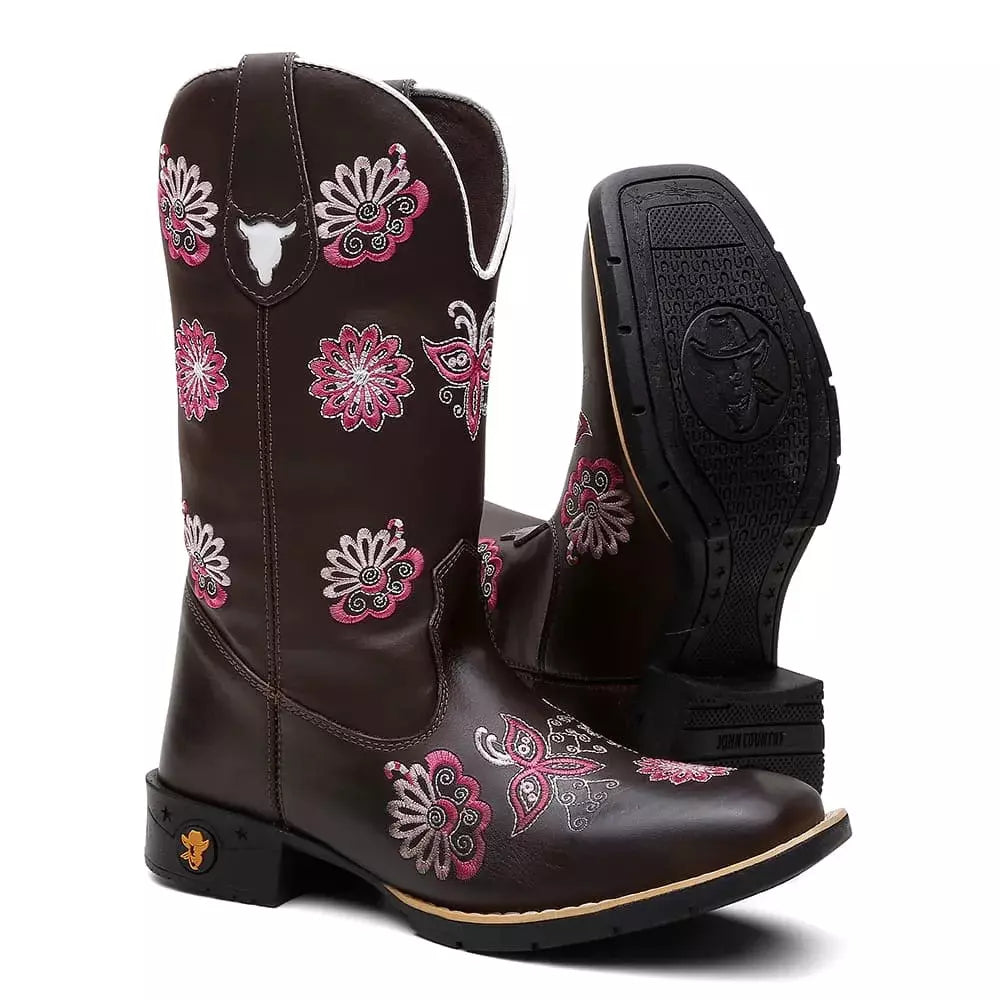 Bota Texana Feminina "Mandala Rosa" - foto 2