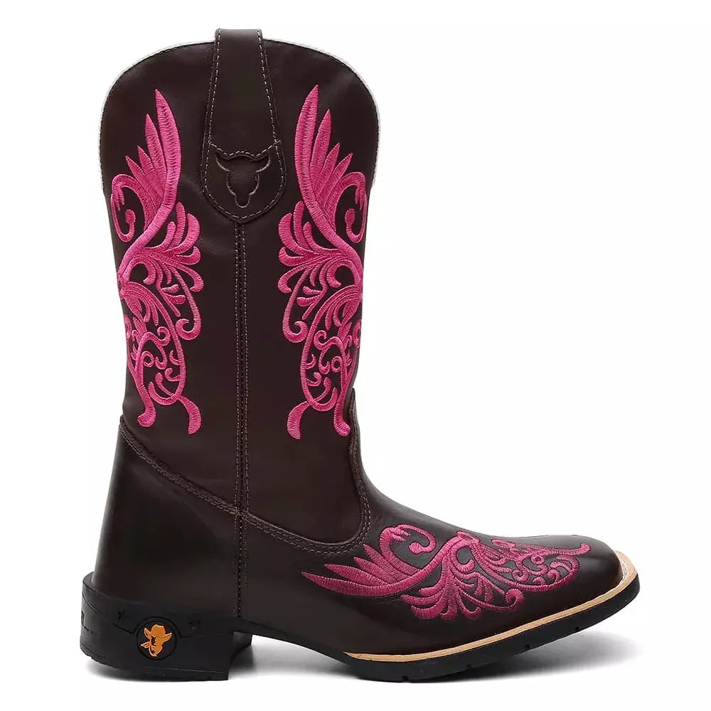 Bota Texana Feminina "Floral Rosa" - foto 3
