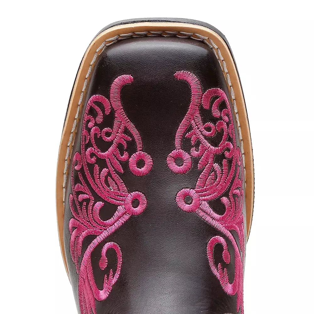 Bota Texana Feminina "Floral Rosa" - foto 4