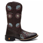 Bota Texana Feminina "Mandala Azul" - foto 3