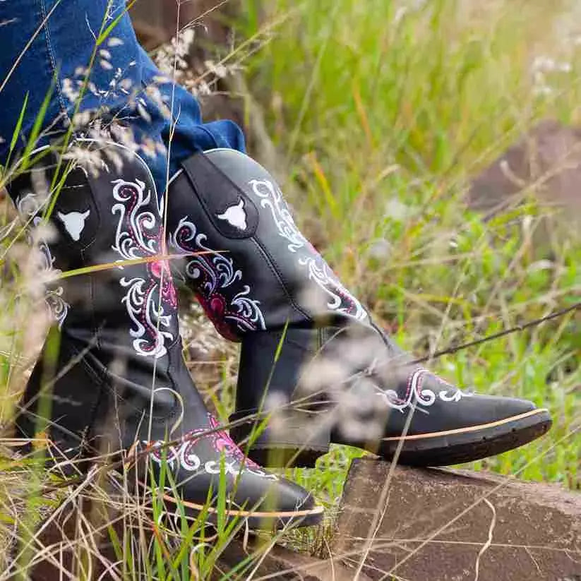 Bota Texana Feminina "Orquídea Rosa" - foto 4