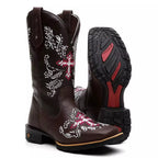 Bota Texana Feminina "Cruz Rosa" - foto 2