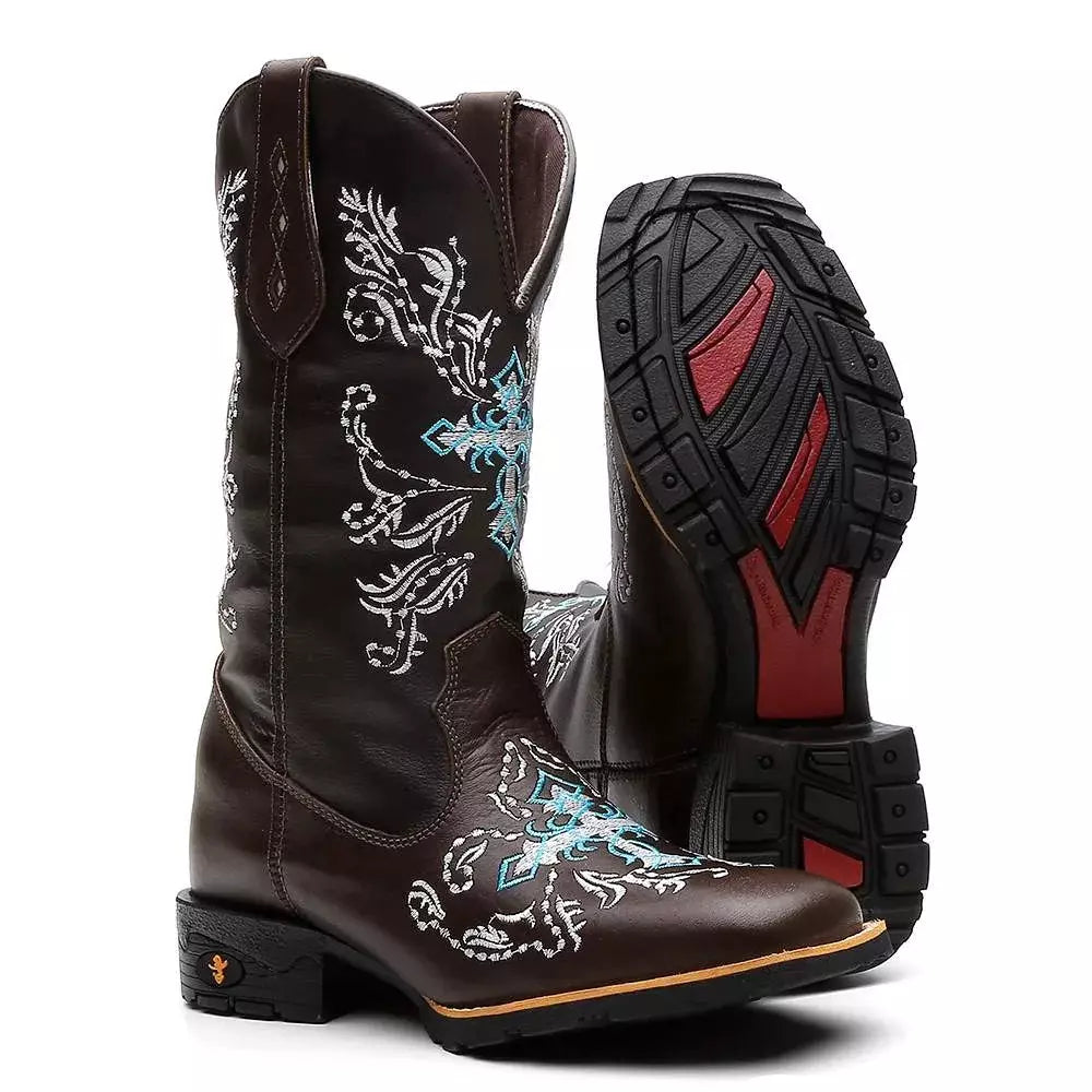 Bota Texana Feminina "Cruz Azul" - foto 2