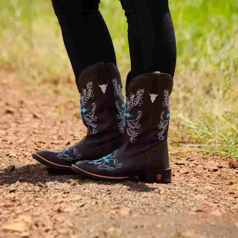 Bota Texana Feminina "Cruz Azul" - foto 4