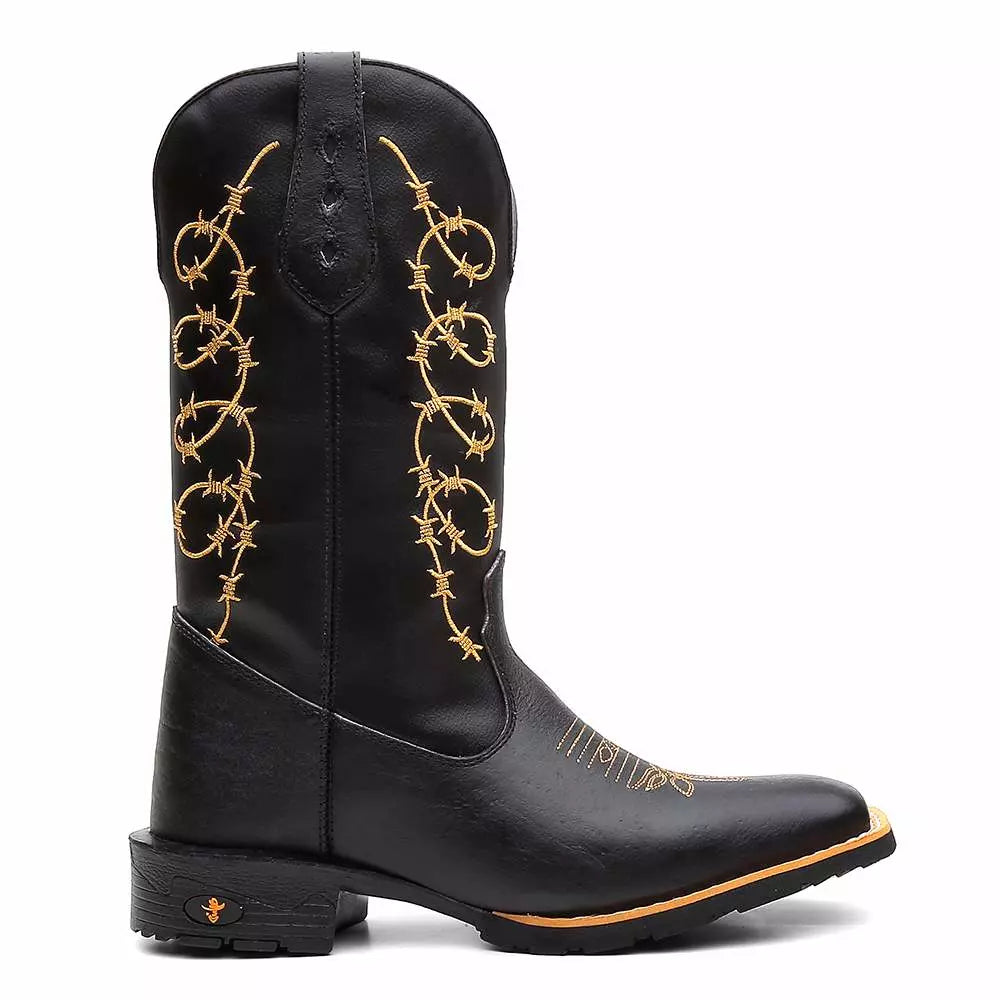 Bota Texana Masculina "Arame Dourado" - foto 3