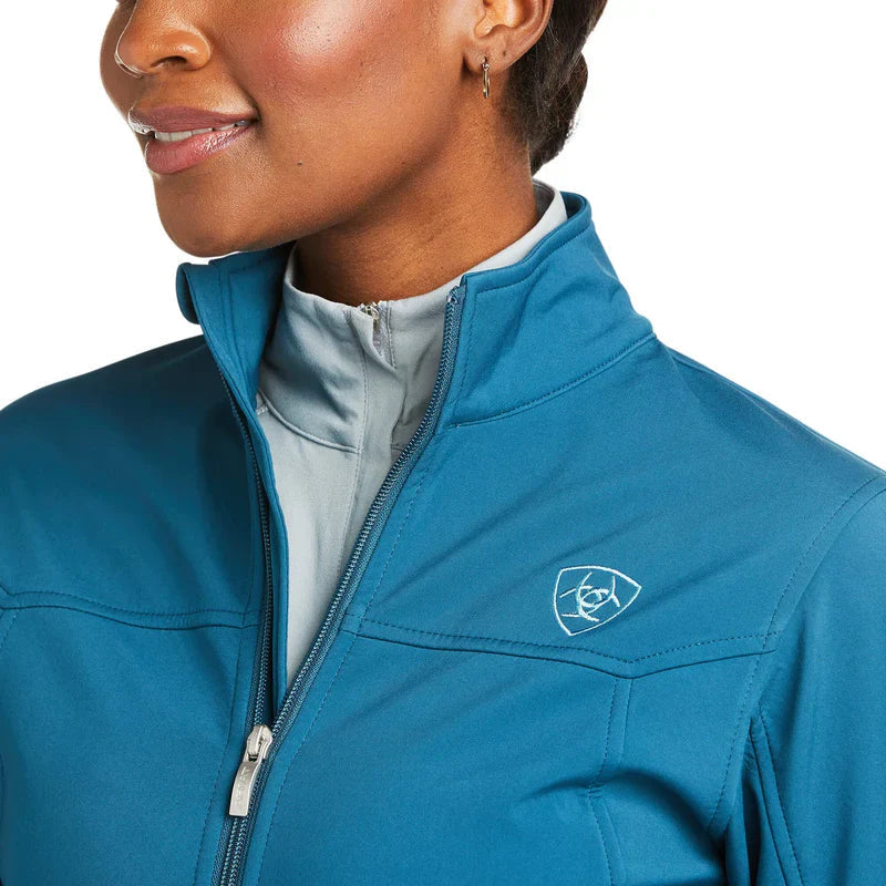 Jaqueta feminina Ariat Softshell EURasian Verde-azulado - foto 2