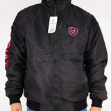 Jaqueta Masculina Ariat - Preta Bordado Vermelho Estrela