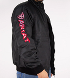 Jaqueta Masculina Ariat - Preta Bordado Vermelho Estrela - foto 4