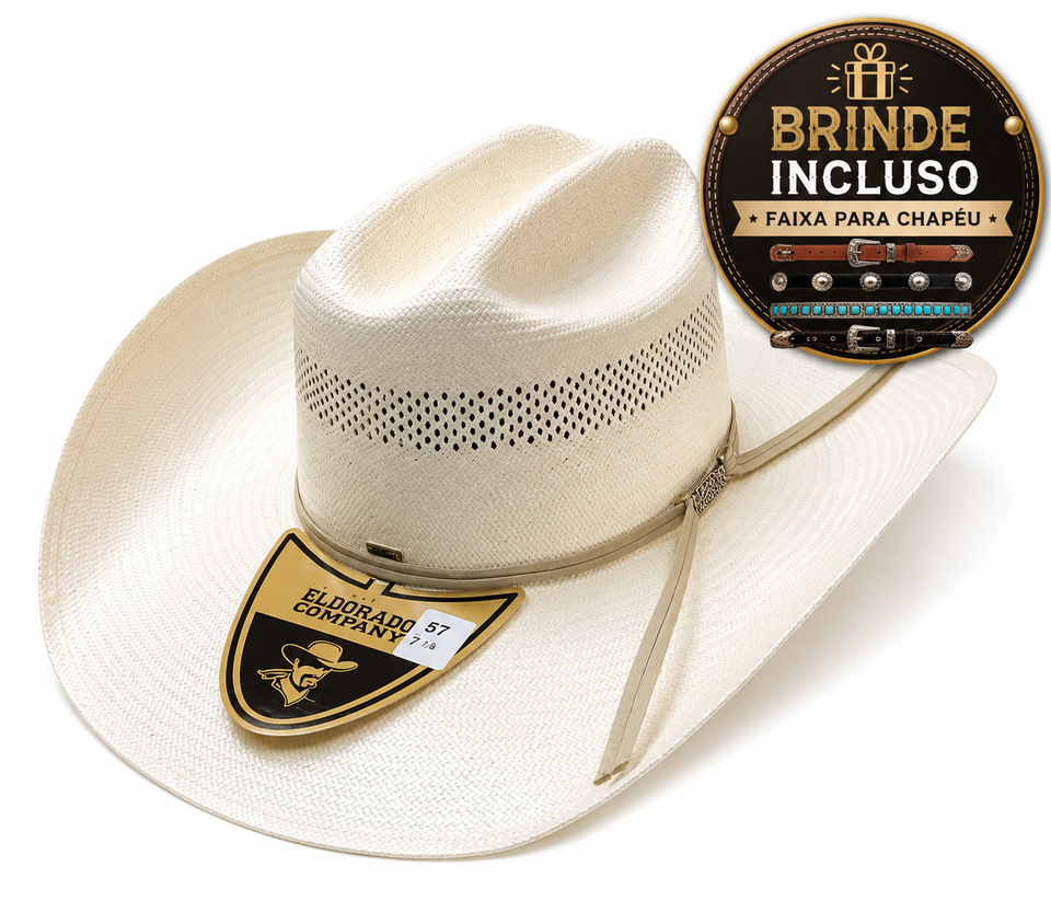 CHAPÉU ELDORADO LOUIS 15X COUNTRY ORIGINAL + BRINDE