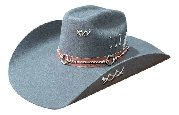 Chapeu 3 Cravos Americano Cinza - foto 2