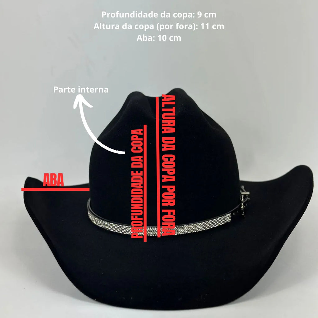 Chapéu De Strass Country/rodeio/pecuária/boideira/ana Castel - foto 3