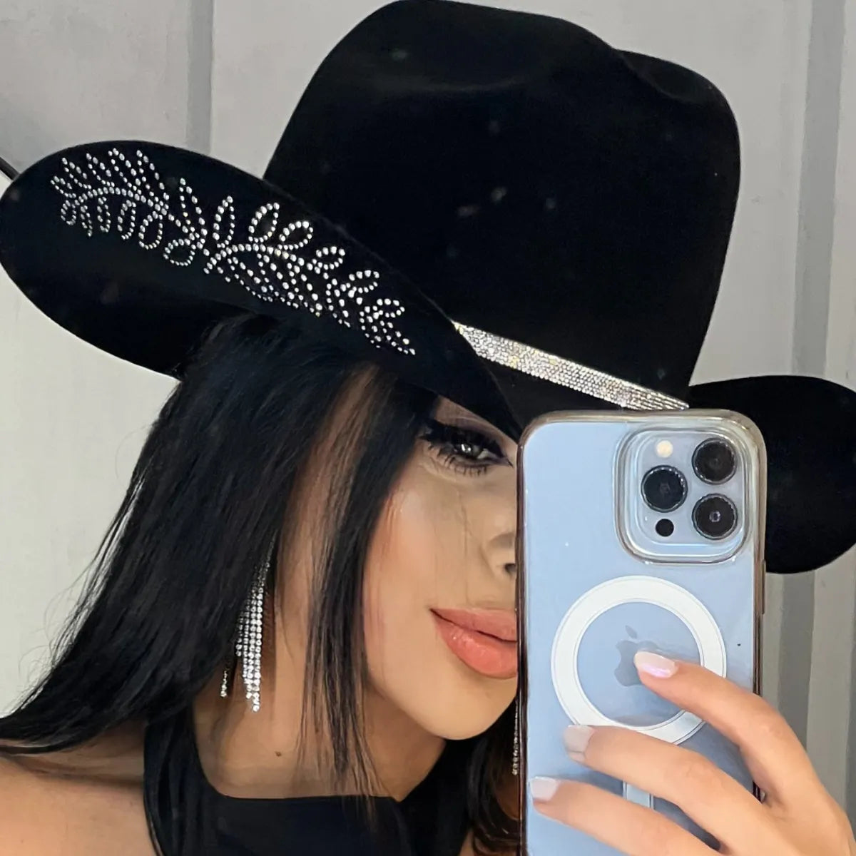 Chapéu De Strass Country/rodeio/pecuária/boideira/ana Castel - foto 2