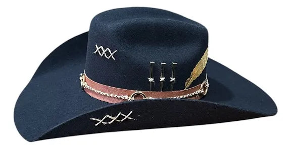 Chapeu 3 Cravos Americano Preto - foto 6