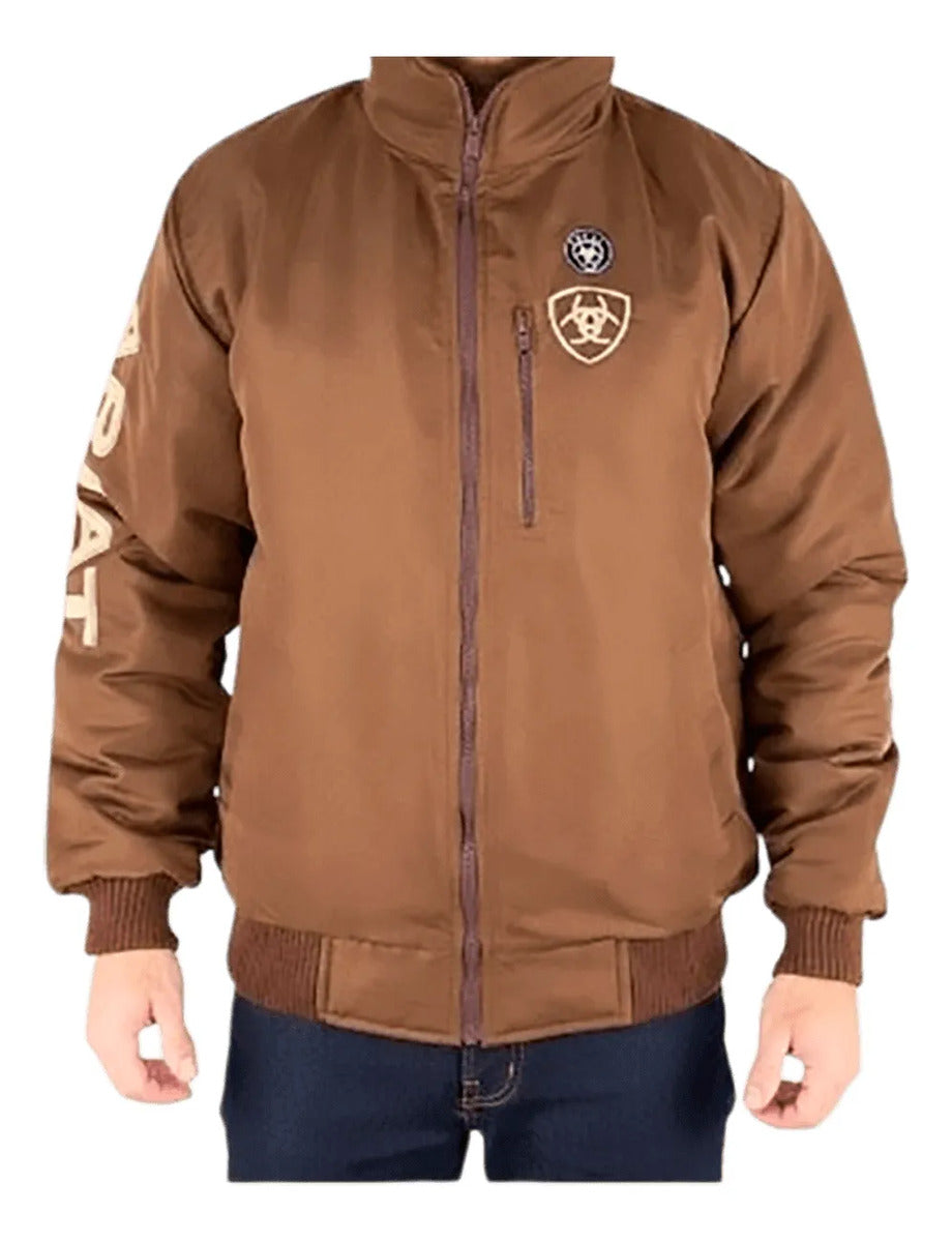 Jaqueta Masculina Ariat Marrom - foto 4