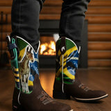 Bota Texana Country Muladeiros Do Brasil + Faca Brinde