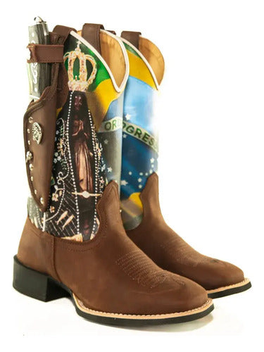 Bota Texana Padroeira Senhora Aparecida  + Faca Brinde - foto 5