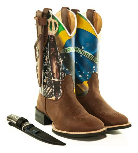 Bota Texana Padroeira Senhora Aparecida  + Faca Brinde - foto 8