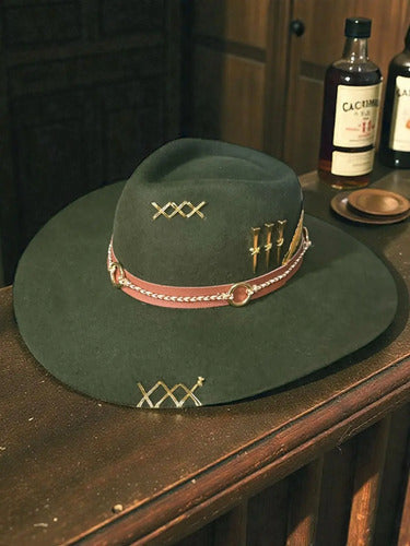 Chapéu 3 Cravos Pralana Verde Aba 10