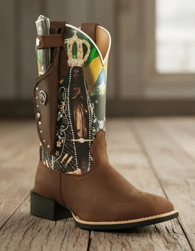 Bota Texana Padroeira Senhora Aparecida  + Faca Brinde - foto 9