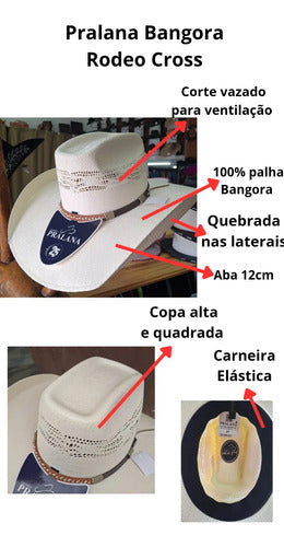 Chapeu Pralana Country Bangora Natural Aba 12 - foto 6