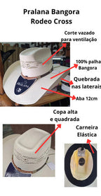 Chapeu Pralana Country Bangora Natural Aba 12 - foto 6