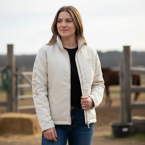 Jaqueta Feminina Ariat Off White - foto 3