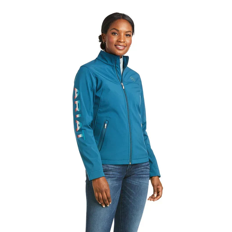 Jaqueta feminina Ariat Softshell EURasian Verde-azulado - foto 3