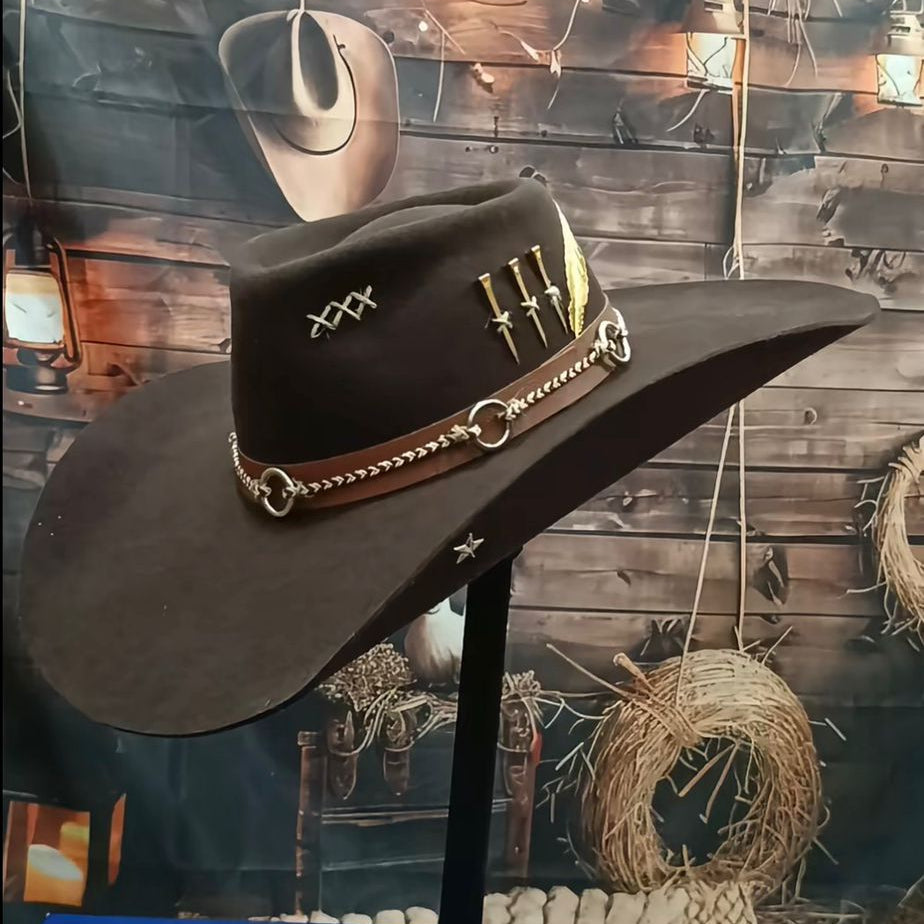 Chapeu 3 Cravos Americano Marron - foto 2