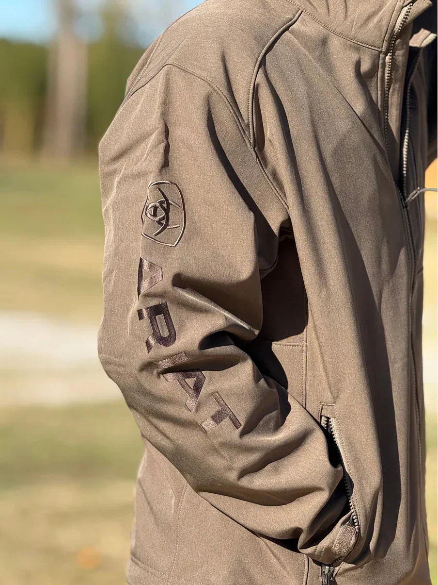 Jaqueta masculina Ariat Logo 2.0 Softshell Crocodilo Mesclado - foto 4