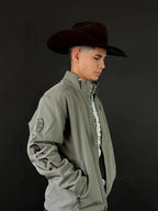 Jaqueta Ariat Logo 2.0 Softshell Jetty Grey - foto 3