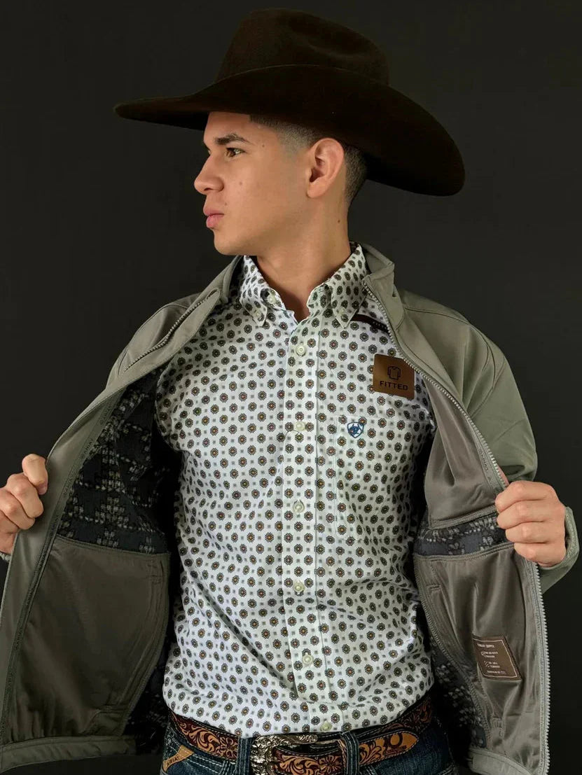 Jaqueta Ariat Logo 2.0 Softshell Jetty Grey - foto 5
