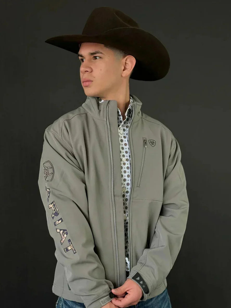 Jaqueta Ariat Logo 2.0 Softshell Jetty Grey - foto 6
