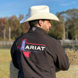 Jaqueta Ariat Texas Softshell Independent SMU Preta