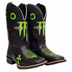 Bota Texana Monster Solado De Borracha Quadrada - foto 5